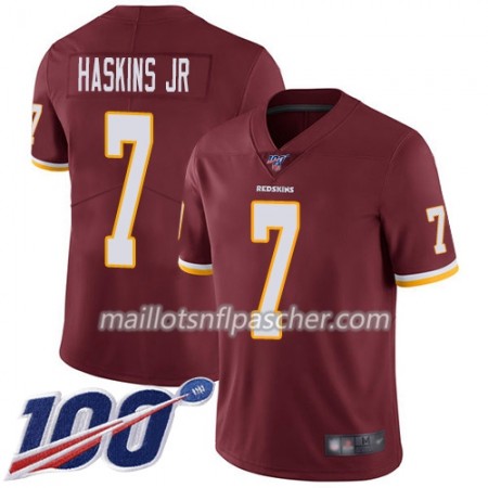 Maillot Washington Redskins Dwayne Haskins Jr 7 Nike Rouge I 100th - Homme